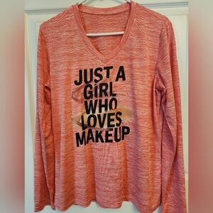 LADIES V- NECK SHIRT, SZ L, NWOT